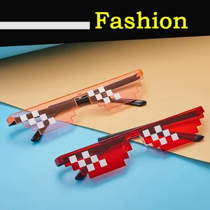 RMM брендовые стильные солнцезащитные очки унисекс в стиле панк, квадратные индивидуальные очки с мозаикой, очки для женщин и мужчин