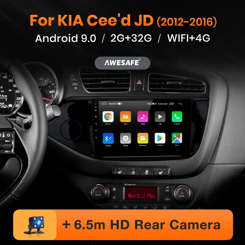 AWESAFE PX9 для KIA Cee 'd CEED 2012 2013 2014 2015 2016 автомобильный Радио мультимедийный видео