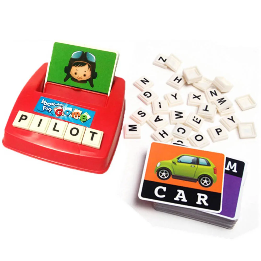 Детский алфавит игра головоломка карта Английский обучение букв игрушки лексика