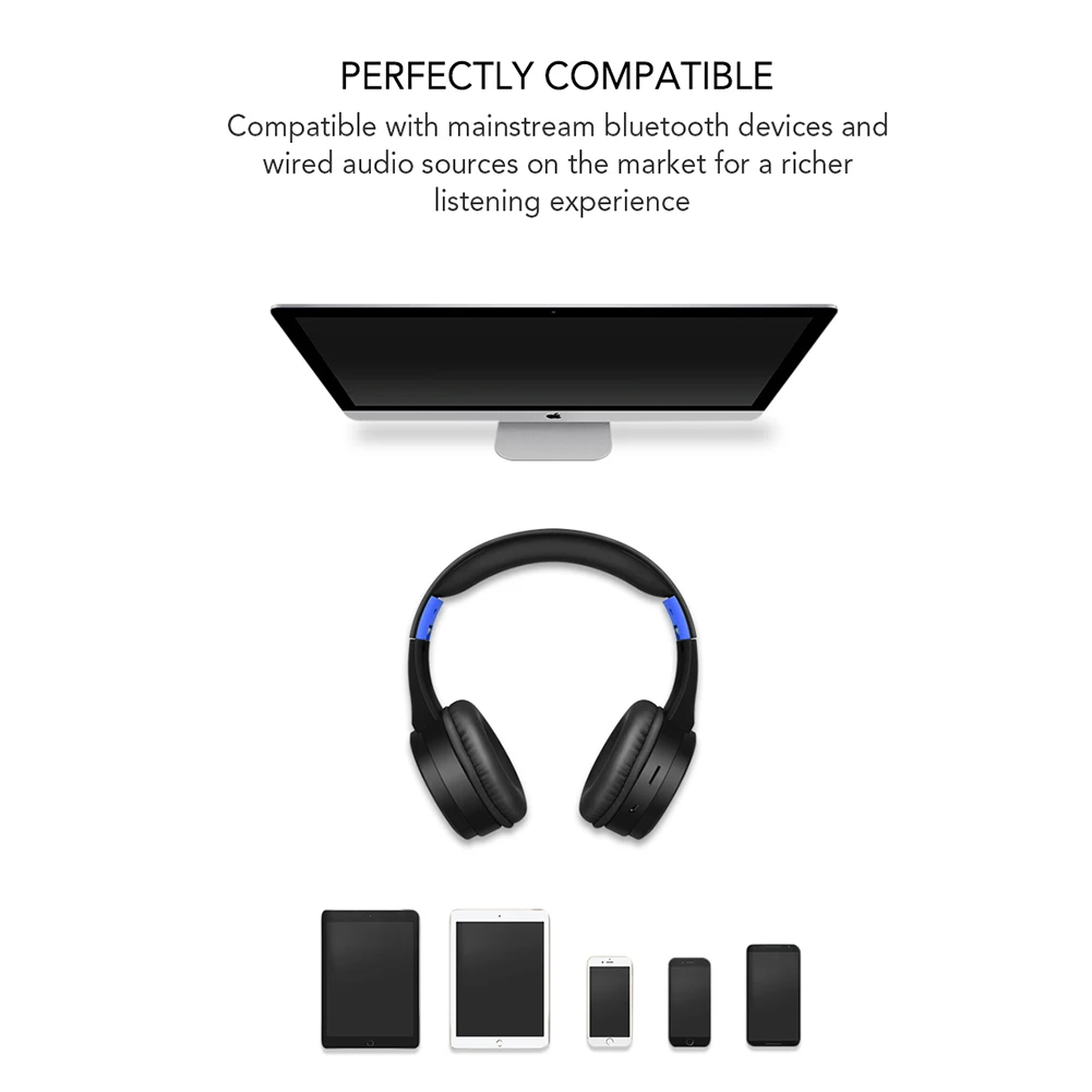 TR905 Bluetooth наушники на голову портативные беспроводные наушники стерео глубокий бас спортивные складные наушники на ухо с микрофоном