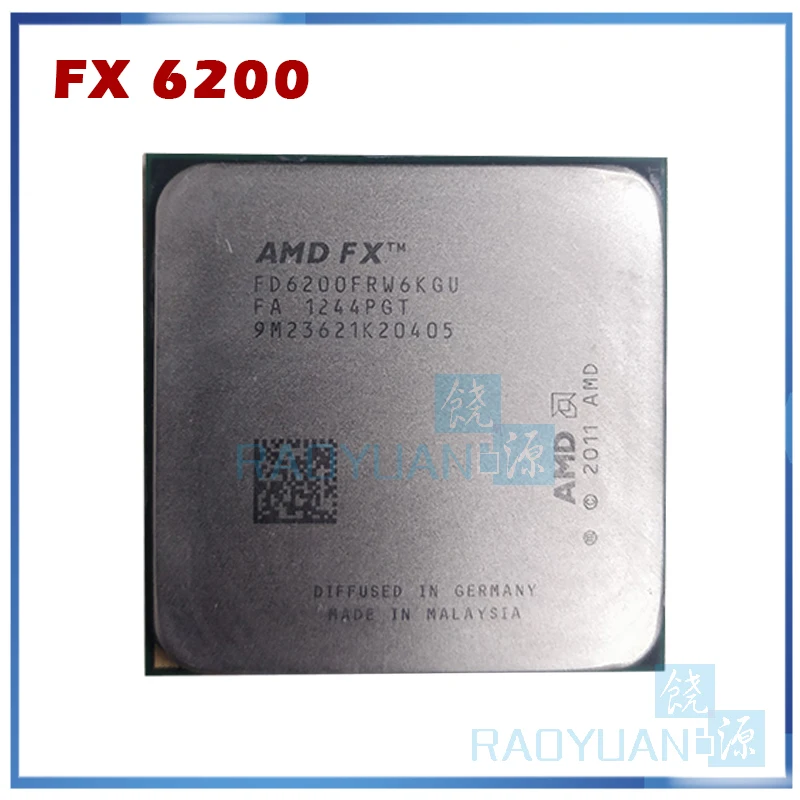 Процессор AMD FX 6200 3 8 ГГц Мб 6 ядерный 125 Вт последовательный разъем AM3 +|socket am3|amd
