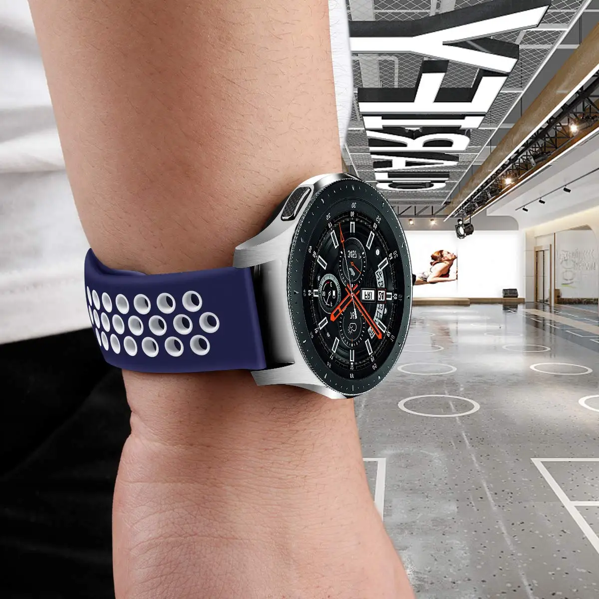 Ремешок для часов 22 мм 20 мм для samsung band galaxy watch active 46 мм gear S3 frontier 42 мм huawei watch gt ремешок силиконовый ремешок для часов