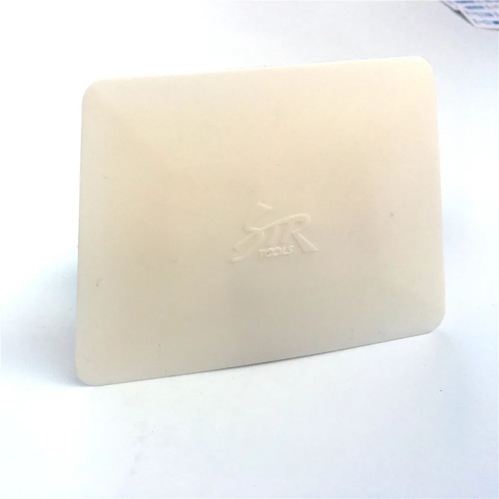 Виниловая пленка из углеродного волокна белый мягкий тефлоновый скребок 11*8 см