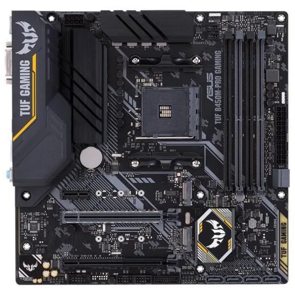 Материнская плата asus tuf b450m-pro gaming soc-am4 amd b450 4xddr4 matx ac`97 8ch(7.1) gblan raid+dvi+hdmi | Компьютеры и