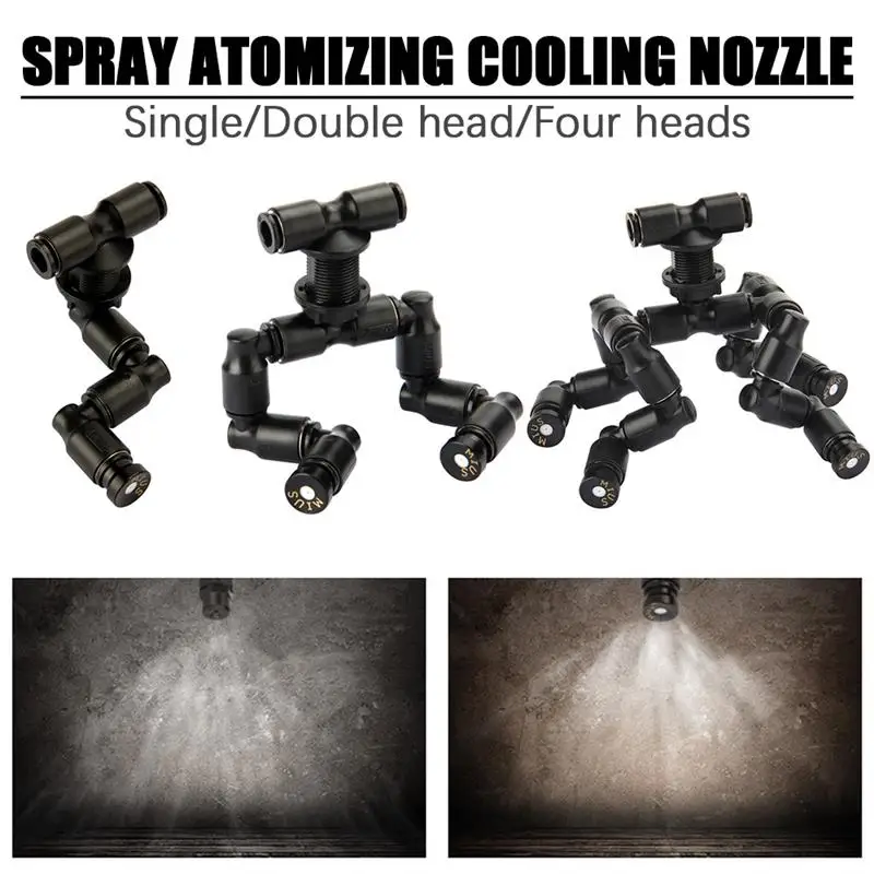 

MIUS Reptiles Fogger Mist Sprinkler Rainforest Tank 360 Adjustable Cooling System For Aquarium Aquatic Pet Single