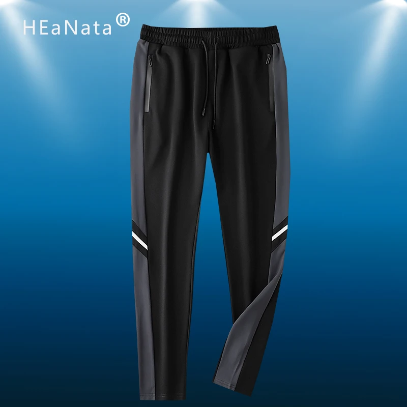 

Men's Brand Polyester Sport Splicing Trousers Fitness Casual Pants Daily Training Fitness Gym Jogging Breathable Sweatpants