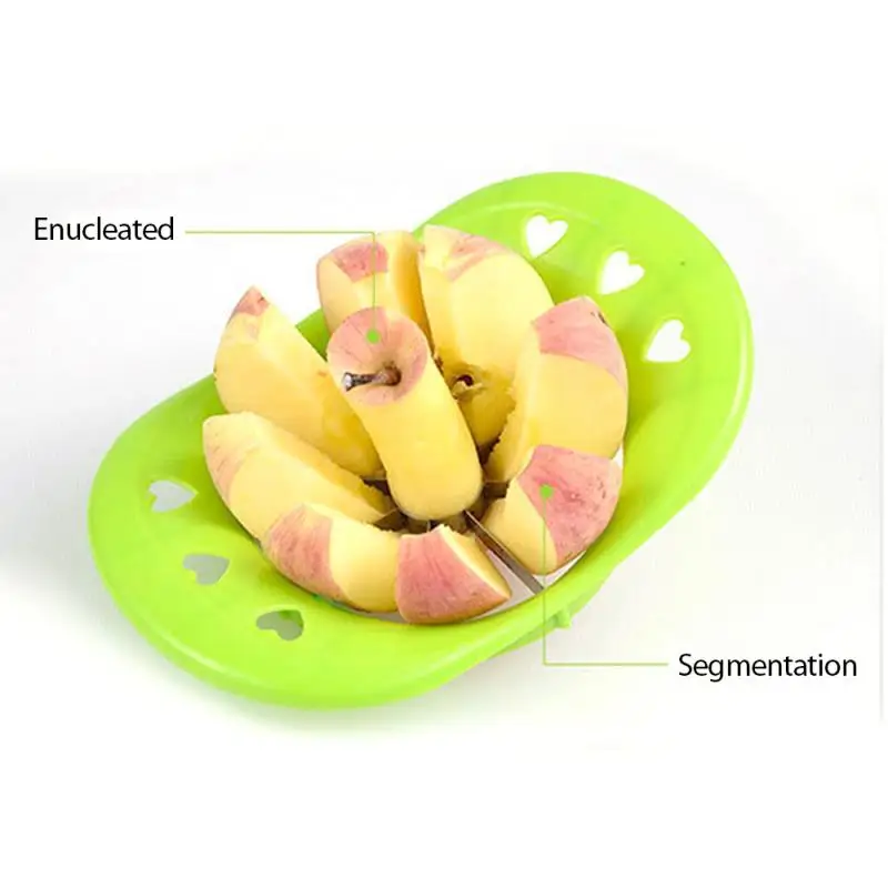 

1PC Cut Apple Fruit Splitte Apple Slicer Cut Artifact Knife Stainless Steel Large Fruit Cutter One Size Cut For Fruit Supplies