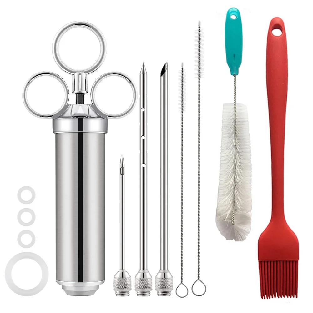 Инжекторные иглы из нержавеющей стали для барбекю гриля индейки маринада набор