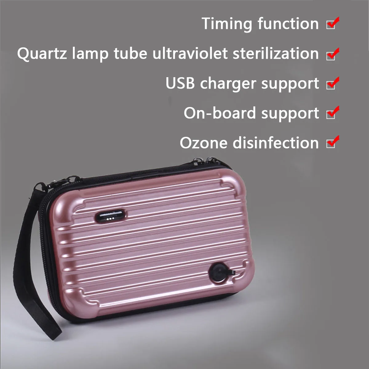 

UV Phone Sterilizer Box Mask Phones Cleaner Personal Disinfection Cabinet with Wireless charging Disinfection package