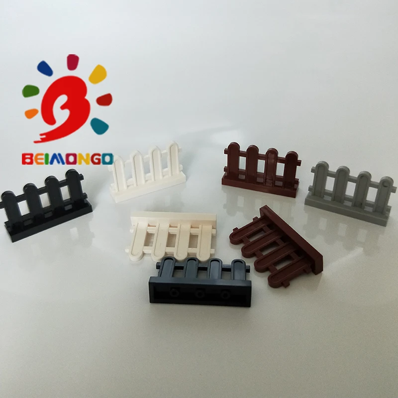 Бесплатная доставка! Строительные блоки BEIMONGO MOC Fence 33303 1x4x2 поручни 20 шт.