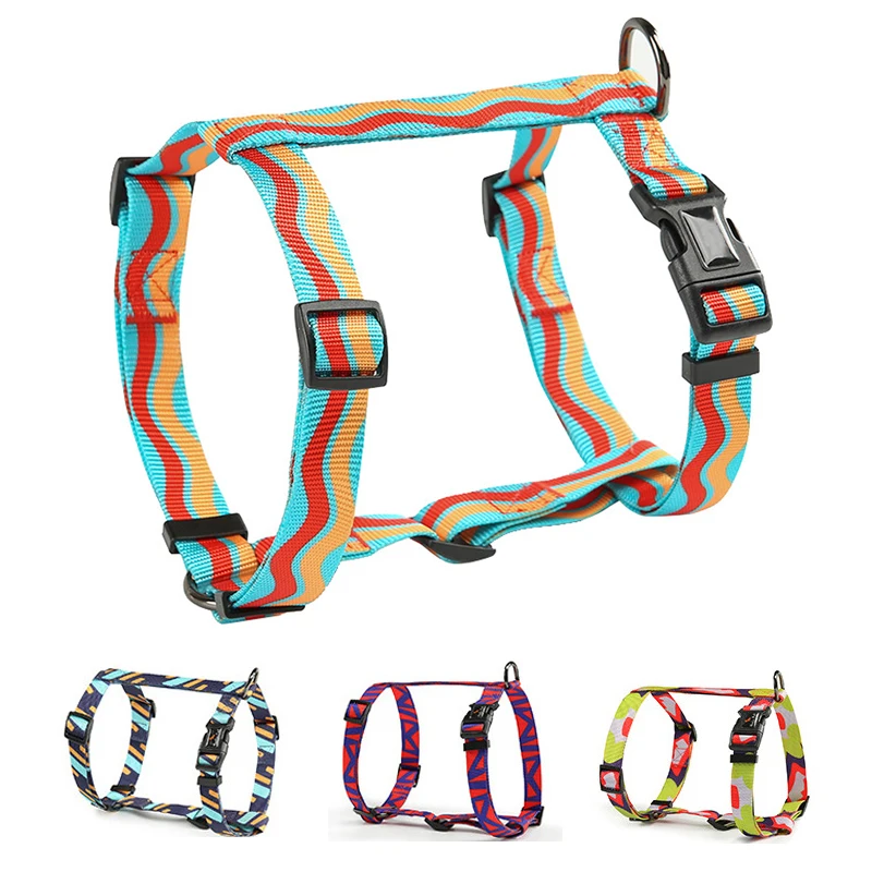 

Шлейка-хомут для собак, базовый жилет без вытягивания, регулируемый тренировочный, с принтом, для прогулок, для питомцев