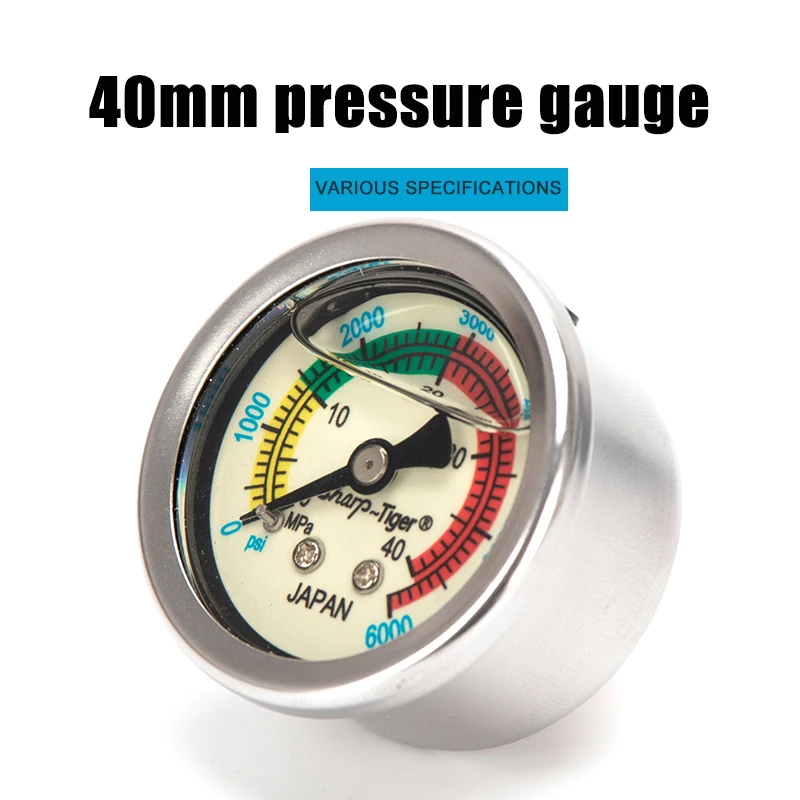 PCP Пейнтбол ручной насос высокого Давление масляных датчики 40mpa 400bar 6000psi 1 5 дюйма 40