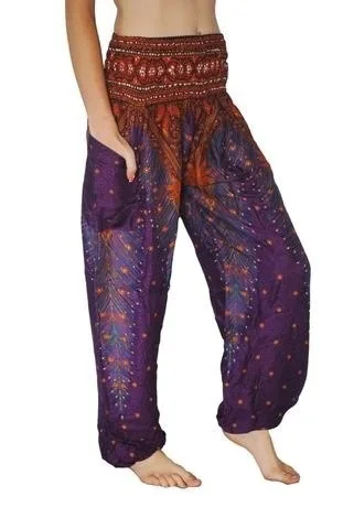 

Harem Women's Ladies Summer Loose Trousers Female Baggy Boho Aladdin Print Casual Fashion Jumpsuit Pants 2021