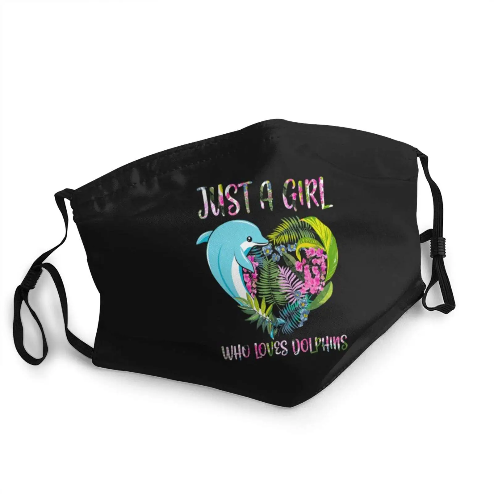 

Взрослые дети многоразовая маска для лица просто девушка, которая любит дельфинов пыленепроницаемый Спорт Уход за кожей лица бандана для п...