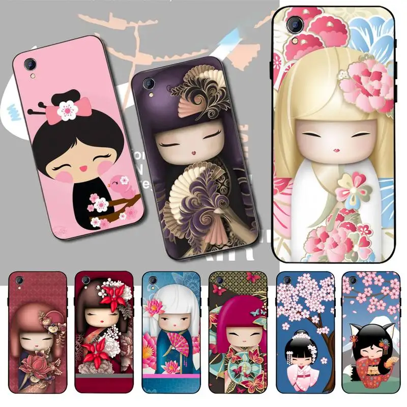 Японский мягкий резиновый чехол для телефона PENGHUWAN Kokeshi из ТПУ Vivo Y91c Y17 Y51 Y67 Y55 Y93 Y81S