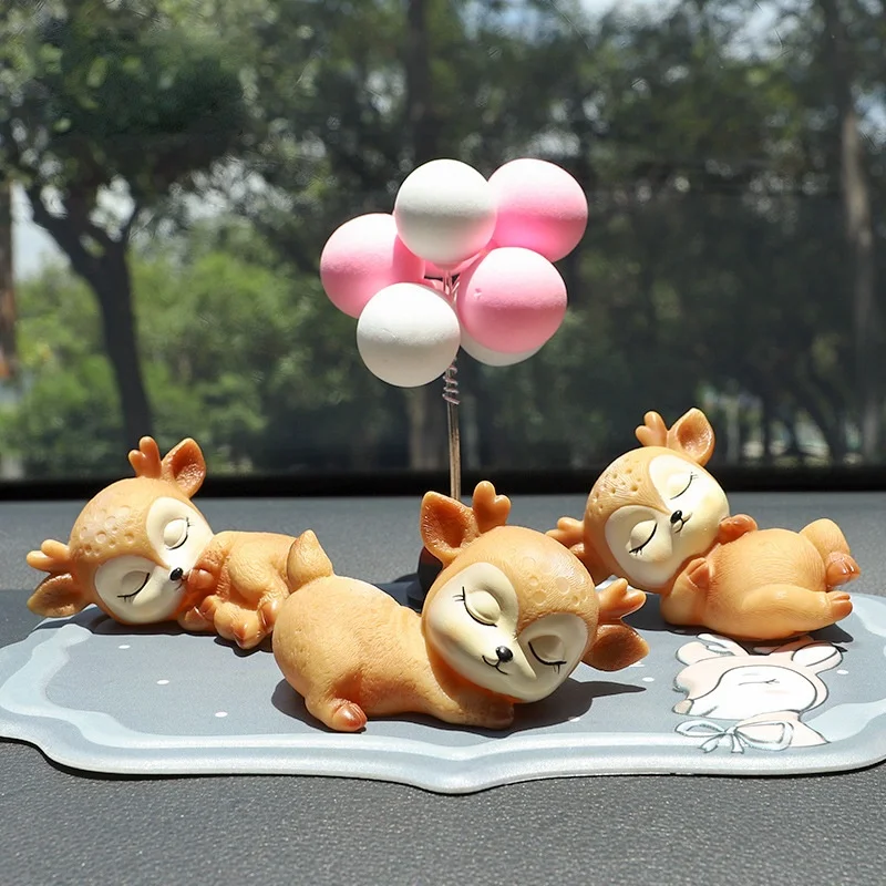 

For Car interior Car decoration creative small sika deer Christmas decorations