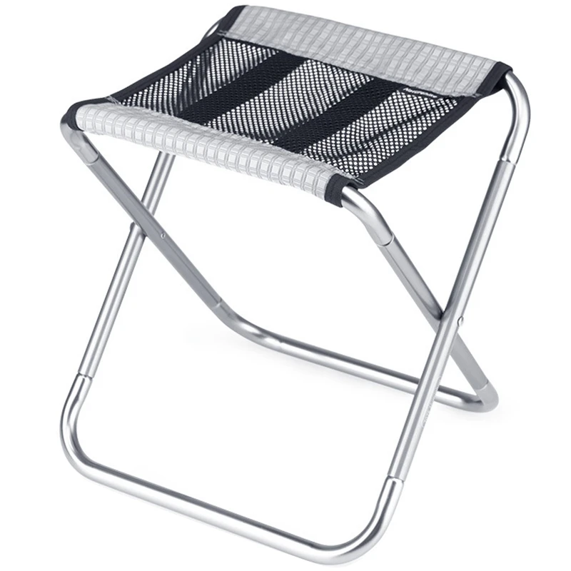 

Camping Folding Chair Aluminium Alloy Backrest Fishing Chair Ultralight Camping Bench Portable