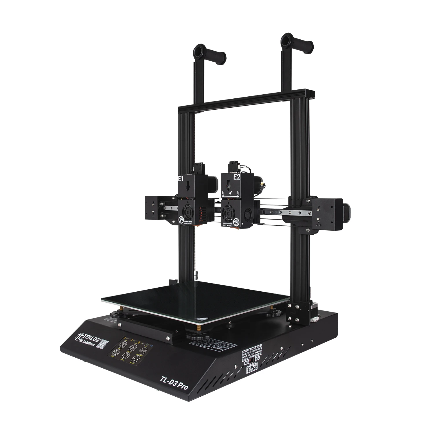 3D-принтер TENLOG TL-D3 PRO 7 шт. TMC2209 Независимый двойной экструдер 300 градусов высокая