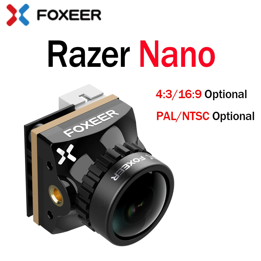 Foxeer Razer Nano HD 1.8mm M8 1200TVL PAL NTSC 4:3 16:9 FPV Camera Low Latency 4.5-7V For RC FPV Racing Drone