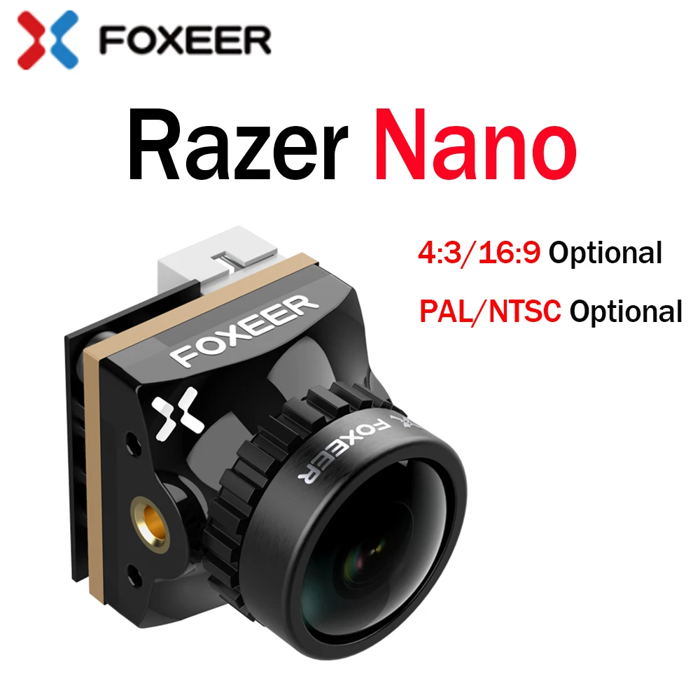 Foxeer razer Nano HD 1 8 мм M8 1200TVL PAL NTSC 4:3 16:9 FPV камера с низкой задержкой 4 5 7 в для гоночного