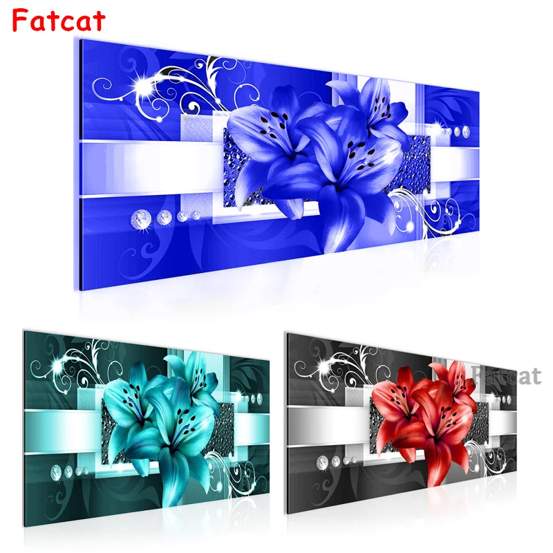 

New DIY Diamond Painting Cross Stitch Blue Lily Pictures Full Round Drill 5d Embroidery Mosaic Blossom Handmade Home Decor PP940