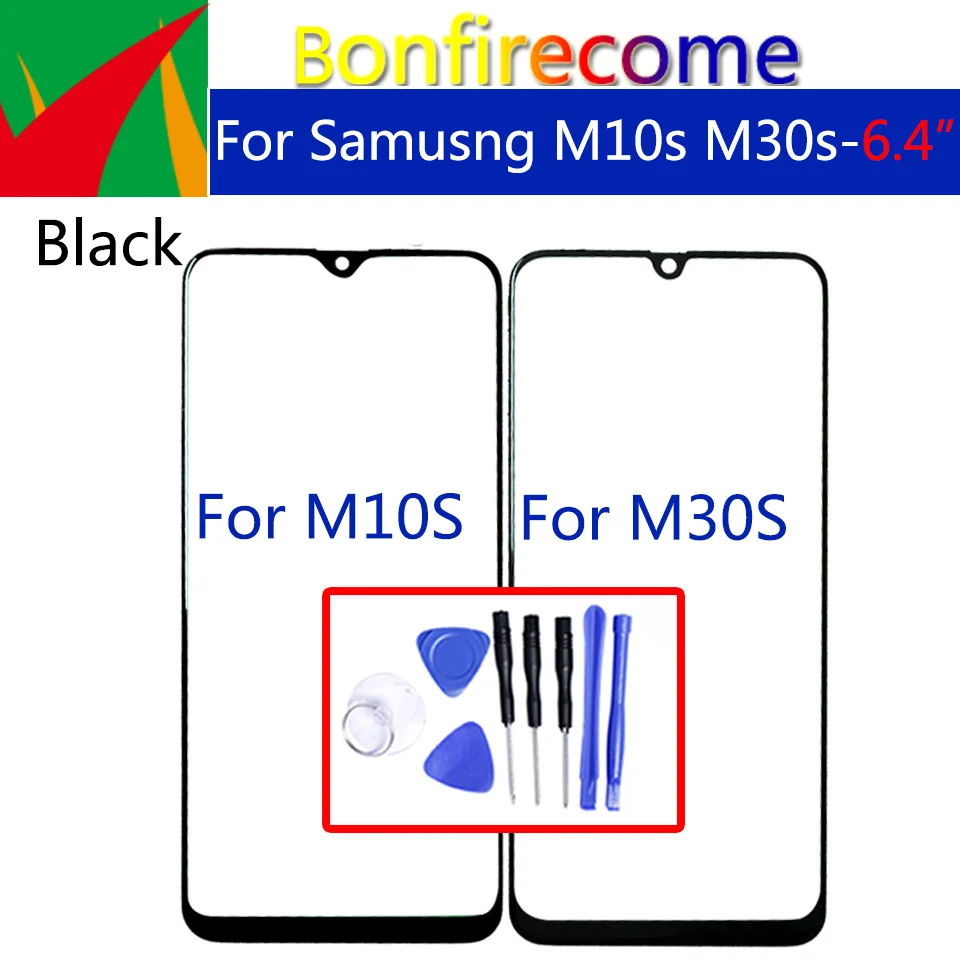 

For Samsung Galaxy M10s M107 SM-M107F/DS Front Touch Screen Glass Outer Lens For M30s M307 LCD Front Panel Glass Replacement