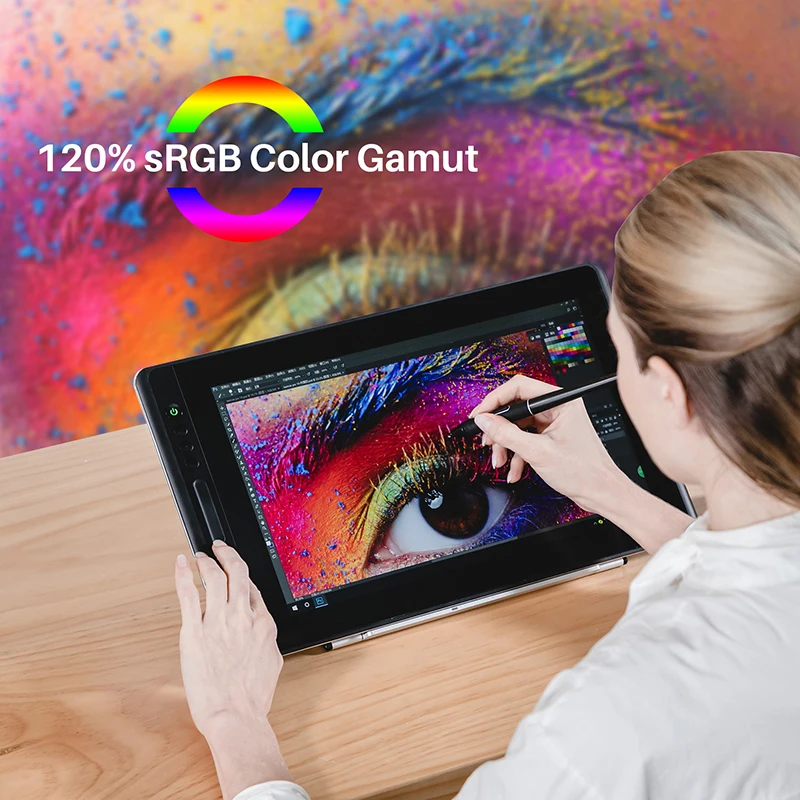 Huion Kamvas Pro 16 цифровой планшет без батареи ручка дисплей графический планшет монитор для рисования с наклоном стекло AG
