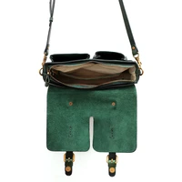 JOGUJOS England Style Satchels Womens Designer Branded Handbag Small Square Tote Bags Genuine Leather Shoulder Messenger Bags