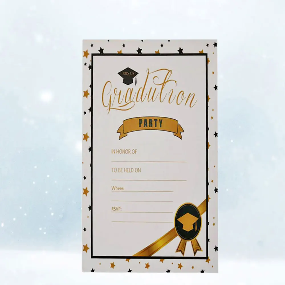 

12pcs Graduation Party Invitations Grad Celebration Announcement Cards for High School or College