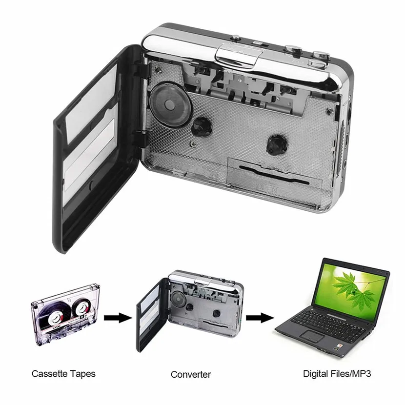 2019 лента к ПК супер кассета MP3 аудио Музыка CD цифровой плеер преобразователь