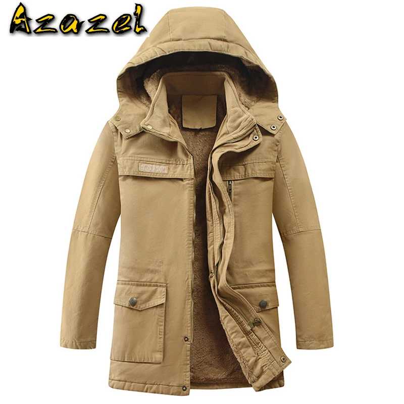 Winter Jackets Men New Brand Plus Size 4XL Hooded Slim Fit Long Parka Jacket Cotton Padded Coat Male Overcoat Casual Streetwear