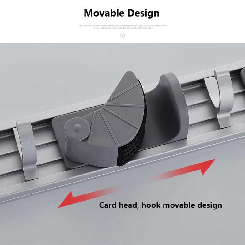 Настенный держатель для швабры вешалка метлы подвижные крючки щетки настенная