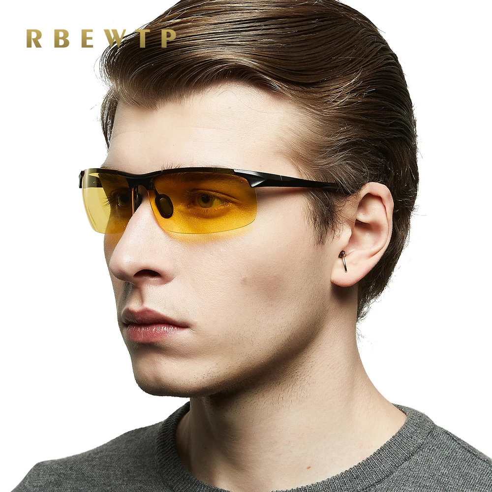 Спортивные мужские очки ночного видения RBEWTP из алюминиево магниевого сплава