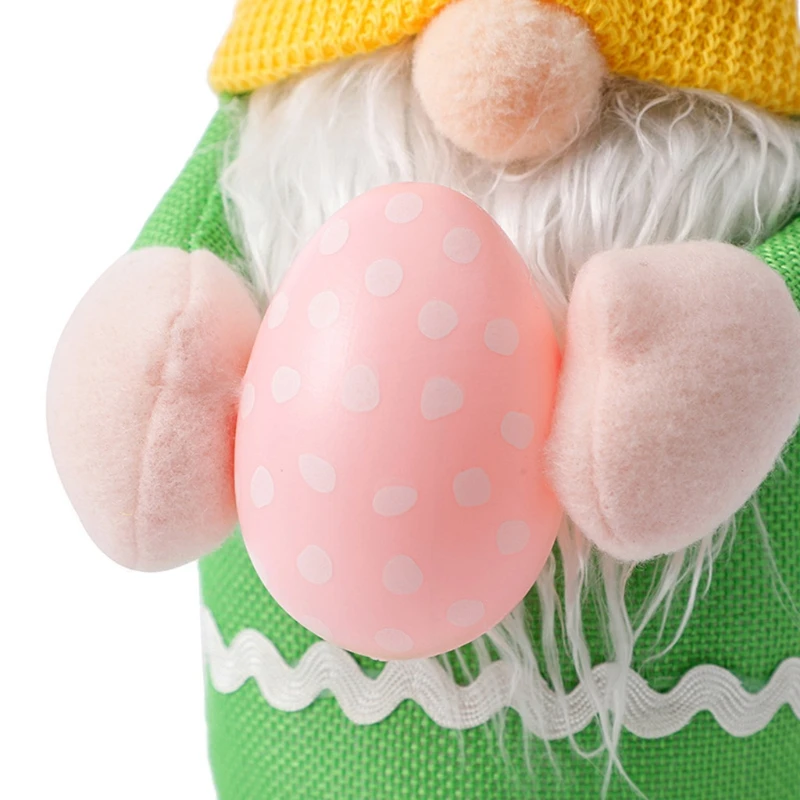 

Easter Eggs Bunny Gnome Handmade Swedish Tomte Rabbt Plush Toys Doll Spring Gift XX9B