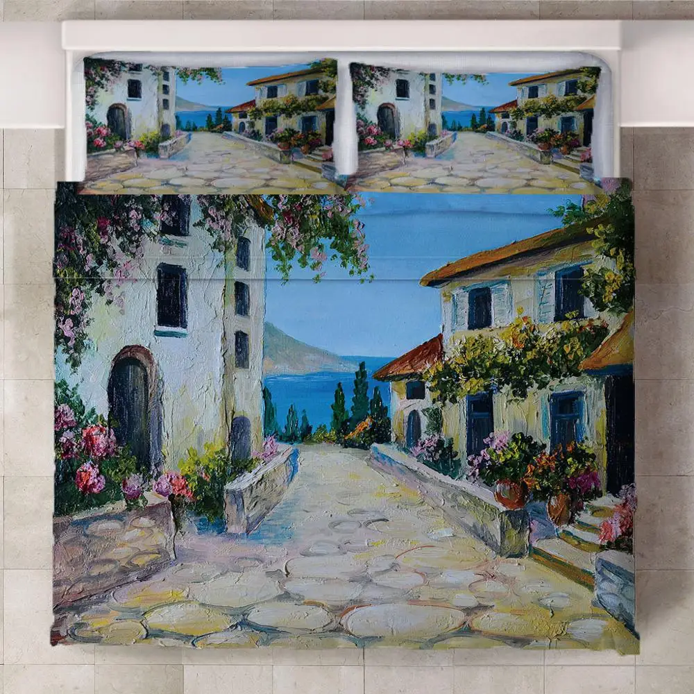 Набор постельного белья с 3D-принтом для игры в футбол баскетбол теннис Комплект