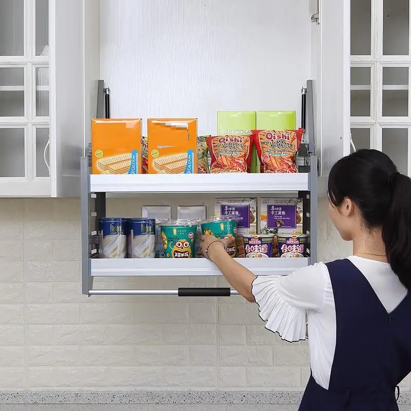 Colgar En La Ducha Mutfak Kuchnia Pantries Органайзер из нержавеющей стали, подвесной кухонный шкаф Cozinha, кухонный шкаф, корзина для хранения