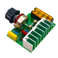 1pcs 4000w ac 220v scr electric voltage regulator motor speed controller dimmers dimming speed with fuse