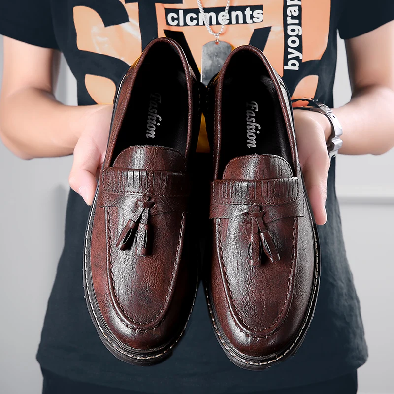

Men Dress Business Oxford Formal Metal Buckle Decor Casual Shoes Loafer Wedding Party Dress Shoes