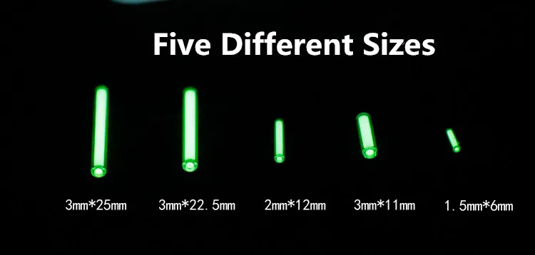 2 мм * 12 тритиевая газовая трубка автоматический светильник 25 лет Тритиевый