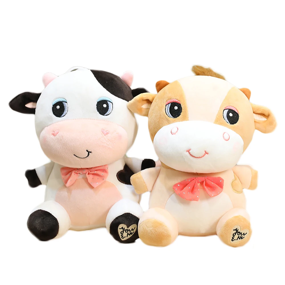 1 шт. мягкая плюшевая игрушка в виде молочной коровы 22/26 см | Игрушки и хобби