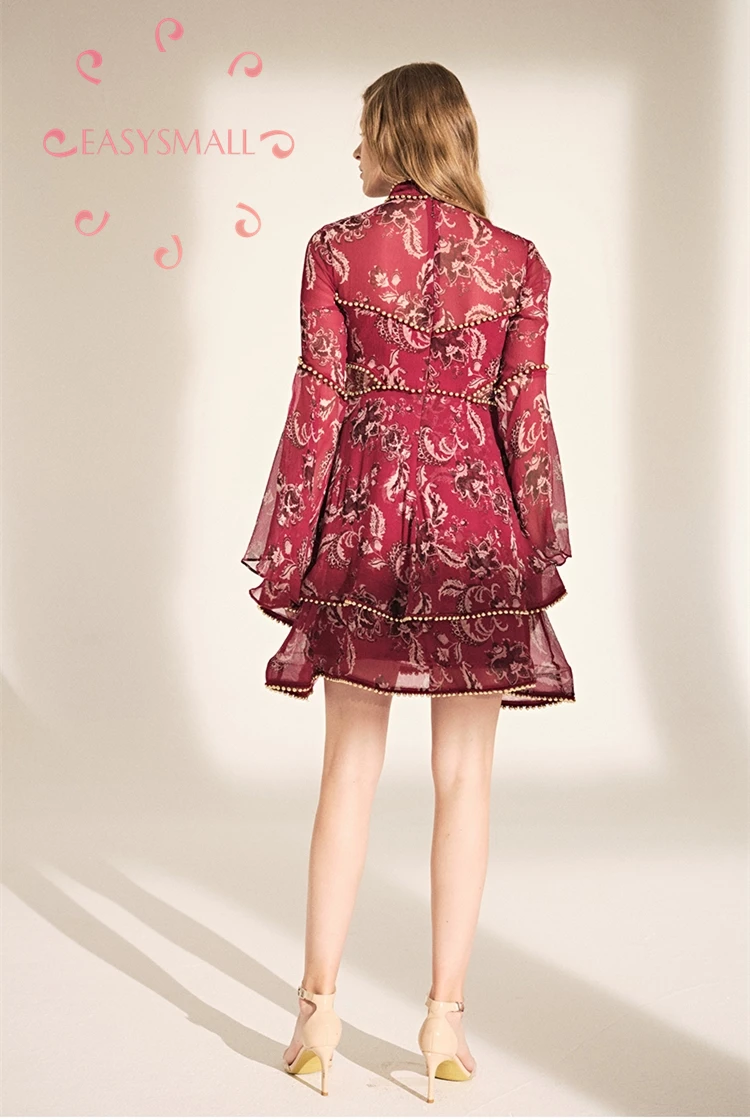 Женское платье с лимонами EASYSMALL красное праздничное размера плюс для