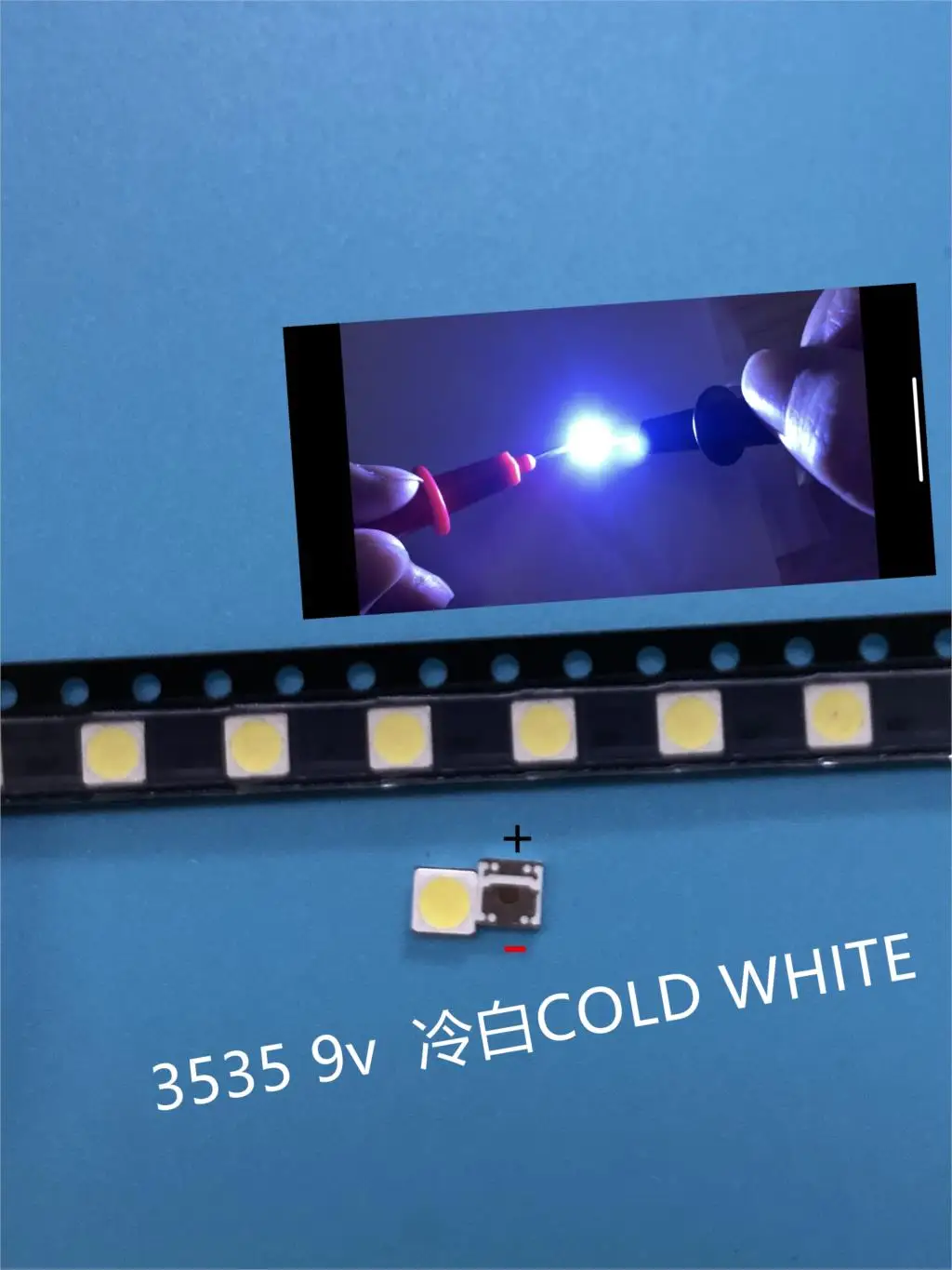 200 шт./лот для SHARP LED TV ЖК подсветка светодиодная 1 Вт 3 9 В 3535 3537 холодный белый Чип