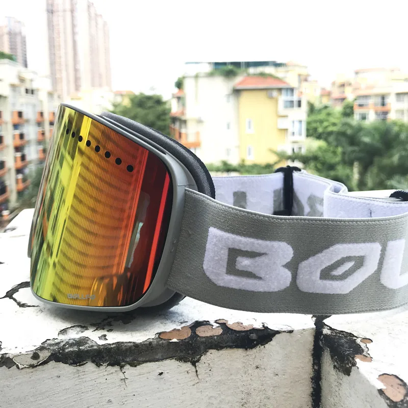 Лыжные очки BOLLFO с магнитными двухслойными поляризованными линзами