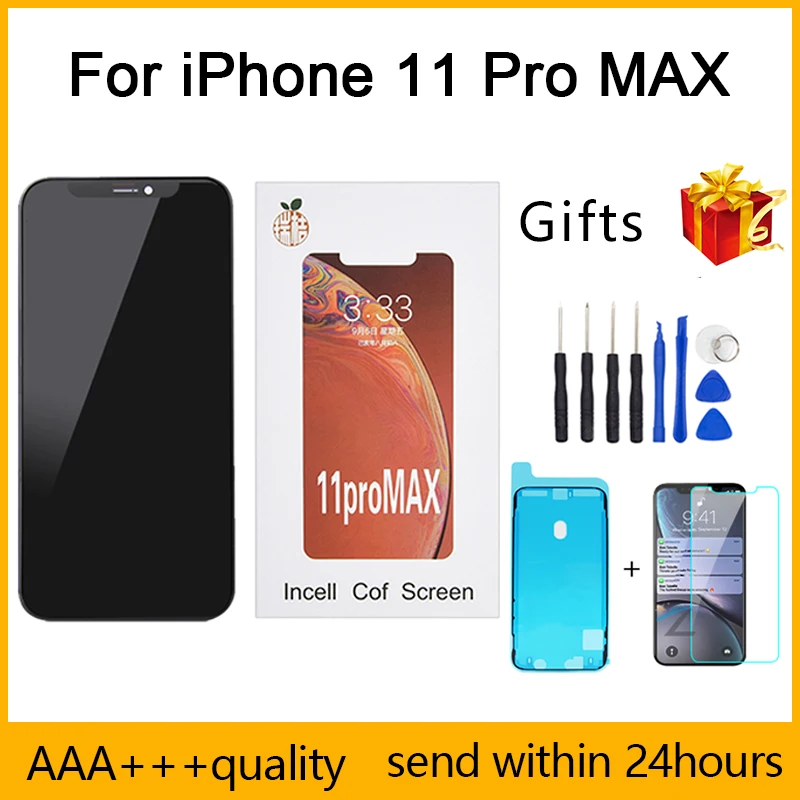 

AAA+++ RJ Incell Screen For iPhone 11 Pro Max LCD Display Replacement Digitizer Assembly Touch Pantalla Perfect Repair Phone LCD