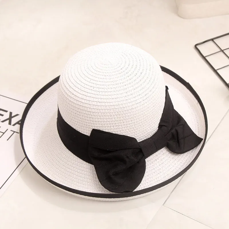 Новая простая модная летняя шляпа пляжная Женская Повседневная Панама Дамская