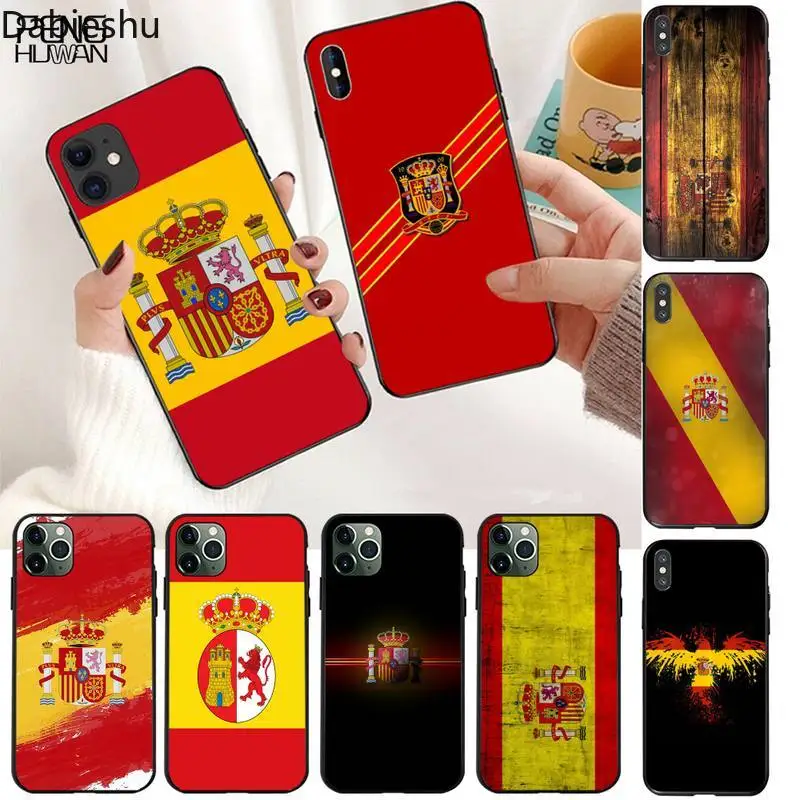 Spain national flag Coque Shell Phone Case for iPhone 11 pro XS MAX 8 7 6 6S Plus X 5S SE 2020 XR case