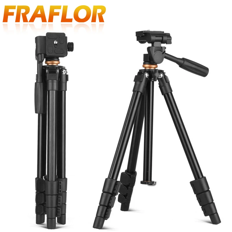 Легкий штатив Q160A для путешествий из алюминиевого сплава фото и видеосъемки