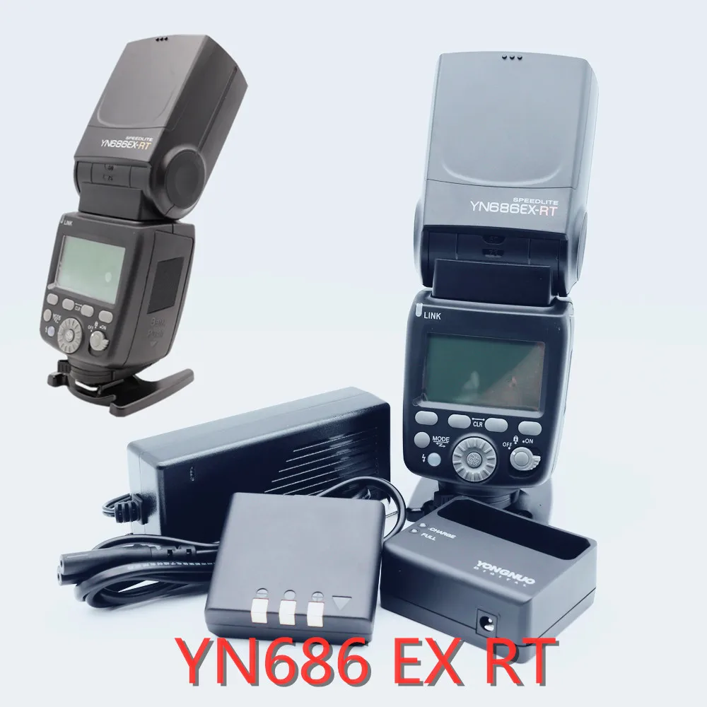 Yongnuo YN686EX-RT 2000mAh литий-ионная батарея Speedlite GN60 2,4G Беспроводная HSS 1/8000s ttl/M/мульти вспышка YN686 для Canon DSLR