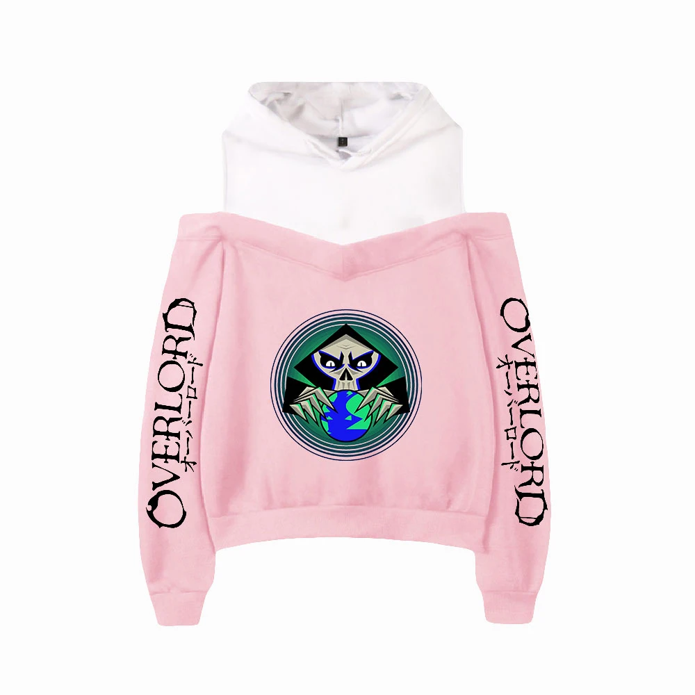 

Fantasy Adventure Novel OVERLORD Off-shoulder Hoodies Sweatshirts 2021 Printed New Sexy Women's Wear Autumn/winter Pullovers