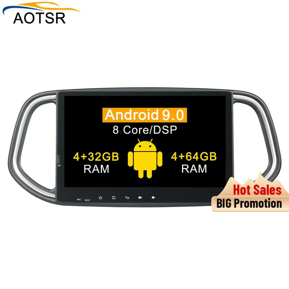 

Автомагнитола DSP 4 + 64 ГБ, мультимедийный плеер на Android 9,0, автомобильный DVD-плеер для Kia KX3 2014, 2015, 2016, головное устройство, gps-навигация, BT, Wi-Fi, кар...